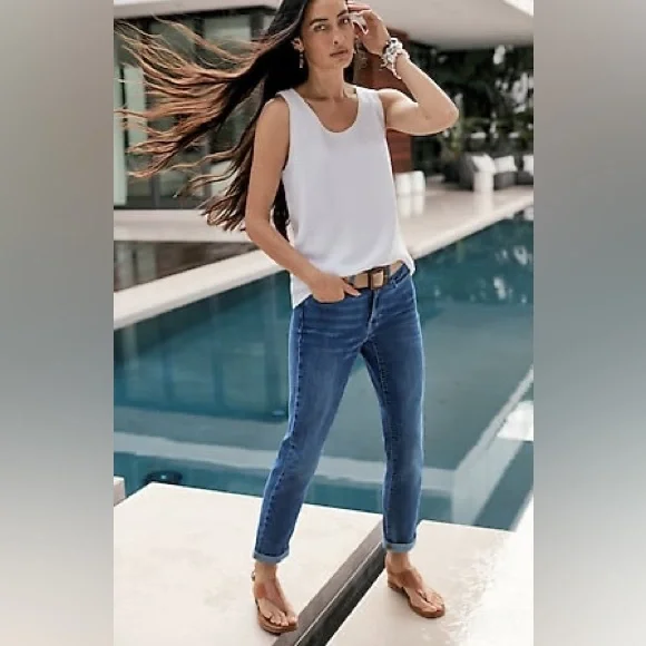 Jill Jeans J Jill Blue Boyfriend Jeans Classic Indigo